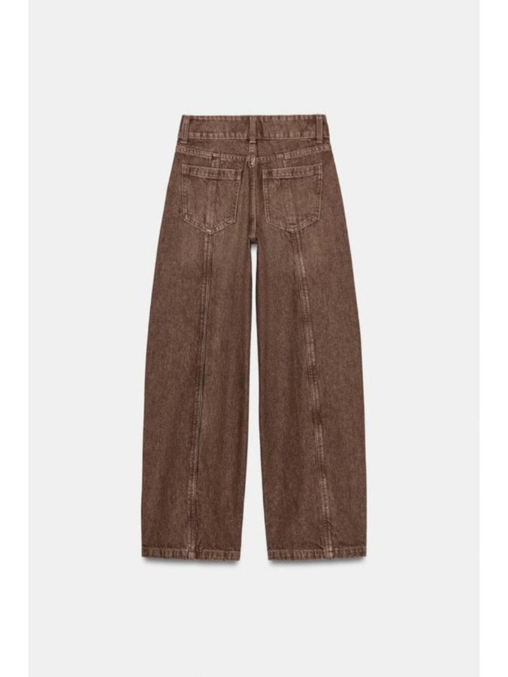 ZARA Z1975 MID-RISE WIDE LEG JEANS - Picture 8 of 9